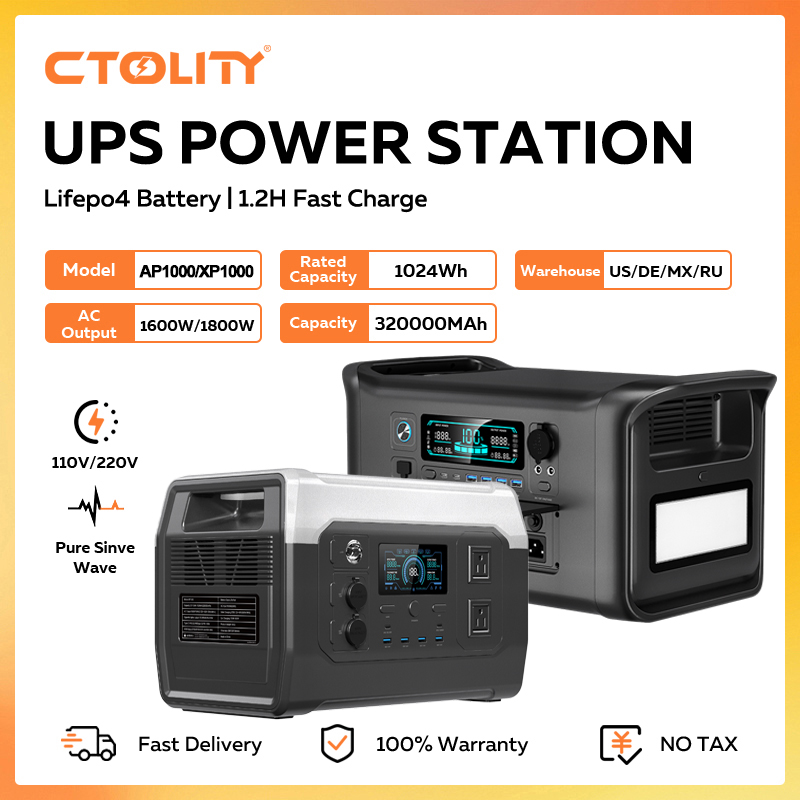 Usb Charger Dynamo - CTOLITY 1800W ポータブル電源 1024Wh Lifepo4バッテリー ソーラー発電機