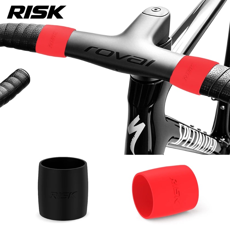 Cycling Loop - シリコンハンドルバーテープ固定リング、高弾性滑り止めバーテープエンドスリーブループ、ロードマウンテンバイクサイクリングパーツ用