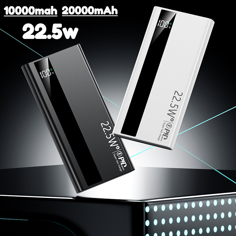 Usb Charger Dynamo - 20000mAh パワーバンク急速充電 22.5W 大容量バッテリーマルチポートポータブル共有充電 iPhone Xiaomi