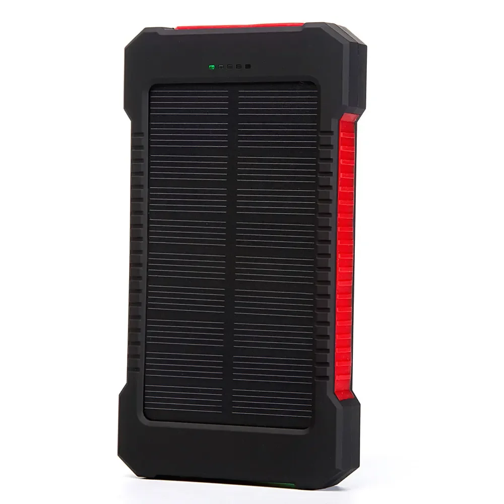 20000mAh ポータブルソーラーパワーバンク防水外部バッ - Usb Charger Dynamo のレビューと価格