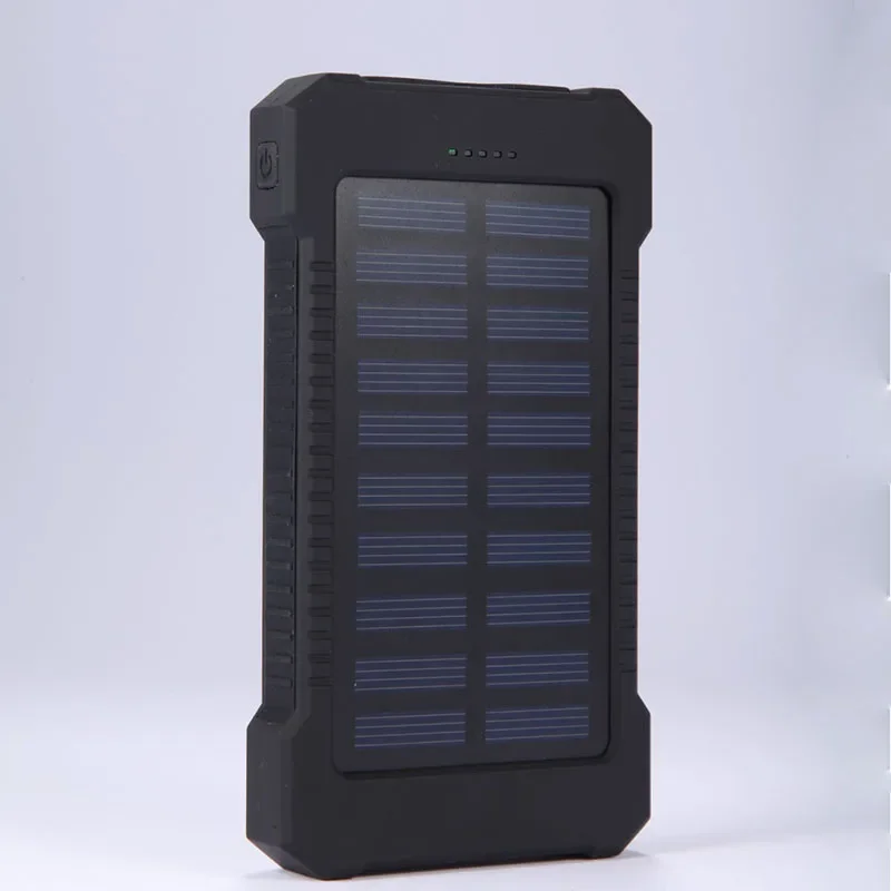 20000mAh ポータブルソーラーパワーバンク防水外部バッ - Usb Charger Dynamo のレビューと価格