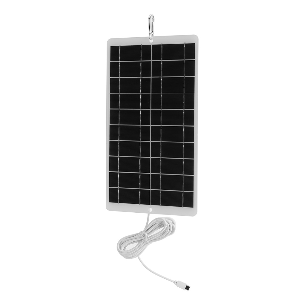 8W 5V ポータブルソーラーバッテリー充電器 Type-C - Usb Charger Dynamo のレビューと価格