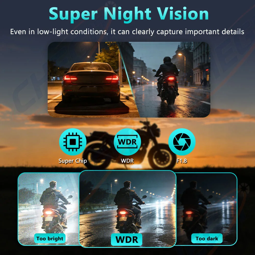 新型2K HDバイク用ドライブレコーダー WiFiアプリ対応 - Cycling Loop のレビューと価格