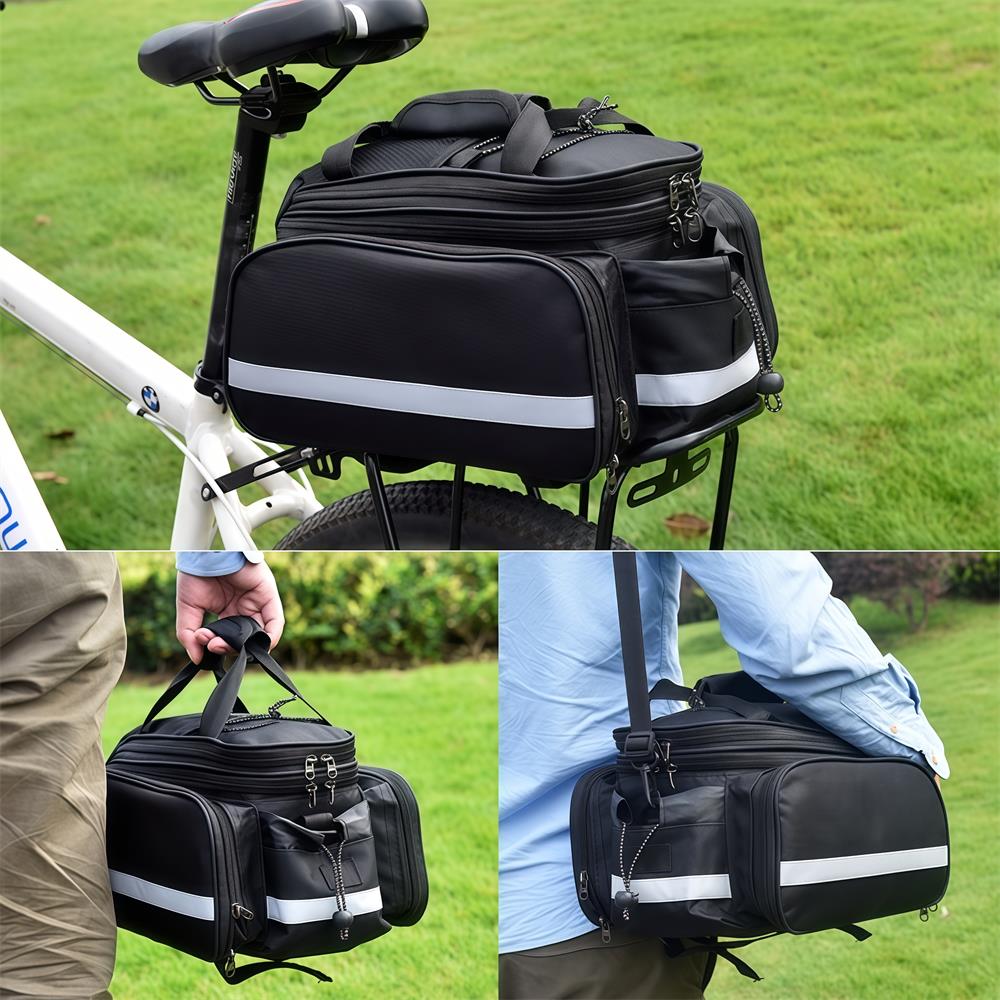 自転車リアラックバッグ、自転車トランクバッグ、雨よけ付き自転 - Cycling Commute Rain のレビューと価格