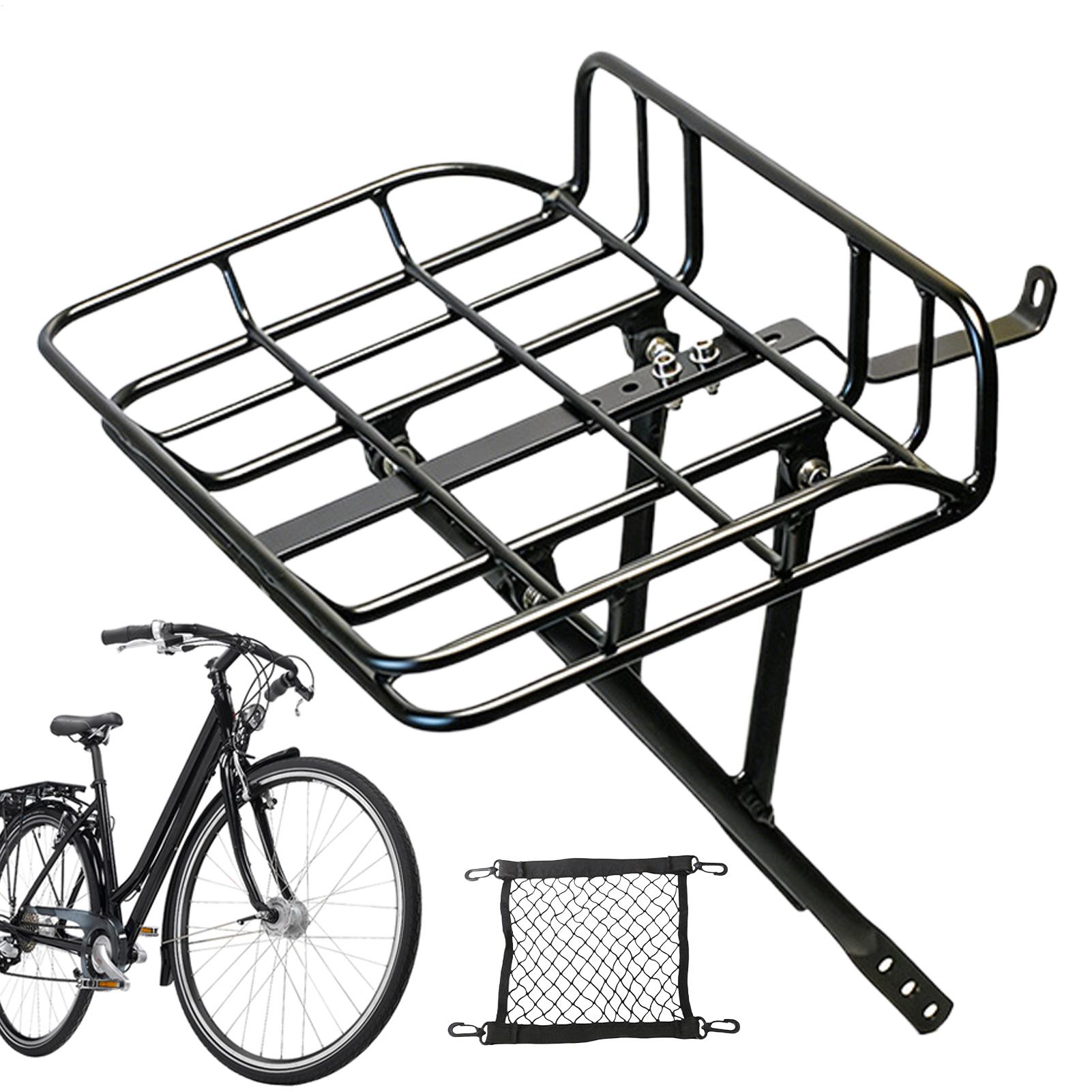 クイックリリース式フロントバイクバスケット 大容量メタルカー - Commuting With Road Bike のレビューと価格
