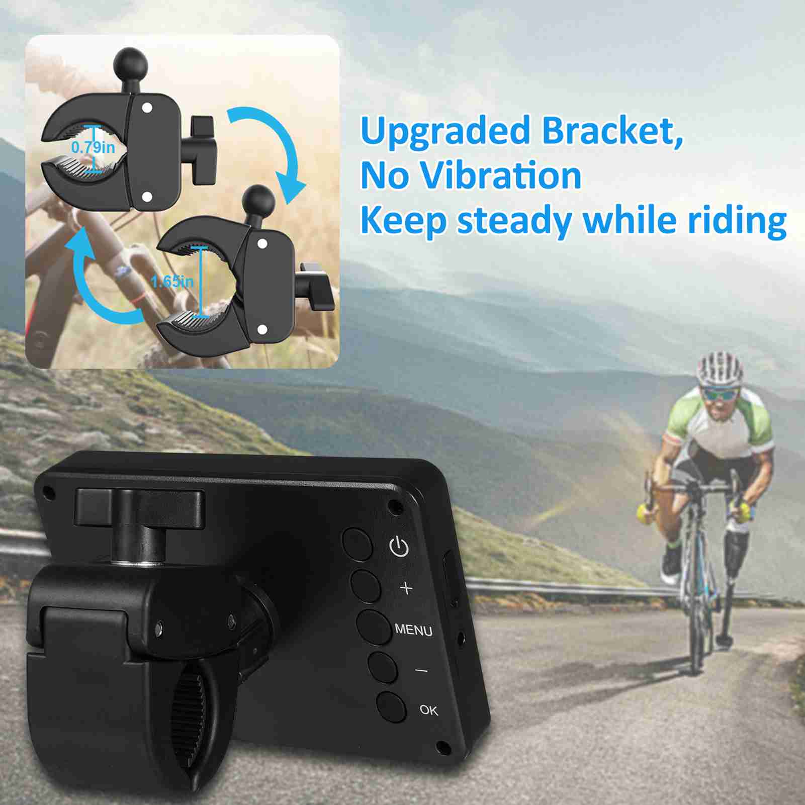 自転車リアビューカメラ 1080P 4.3インチHDディスプ - Cycling Zones のレビューと価格