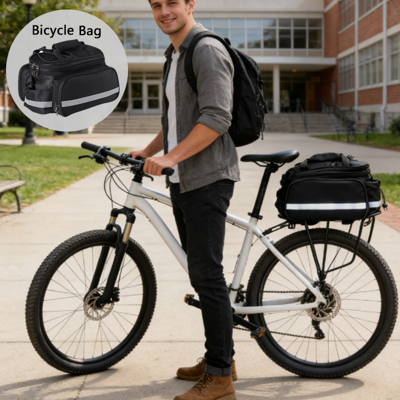 1 個自転車トランクバッグバイクリアラックサドルショルダーパ - Cycling Commute Rain のレビューと価格