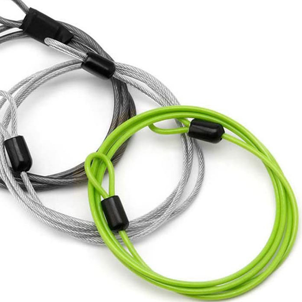 1 個の高強度鋼線ロックダブルループ盗難防止自転車スチールロ - Cycling Loop のレビューと価格