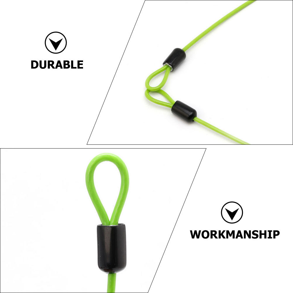 1 個の高強度鋼線ロックダブルループ盗難防止自転車スチールロ - Cycling Loop のレビューと価格