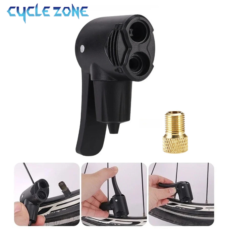 1/2/3/4/5 個自転車インフレーターノズルデュアルヘッ - Cycling Zones のレビューと価格