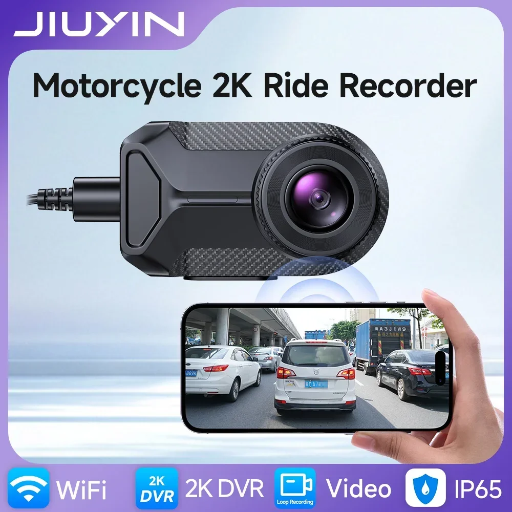 JIUYIN 2K HD WiFiバイクカメラ 防水IP65 - Cycling Loop のレビューと価格
