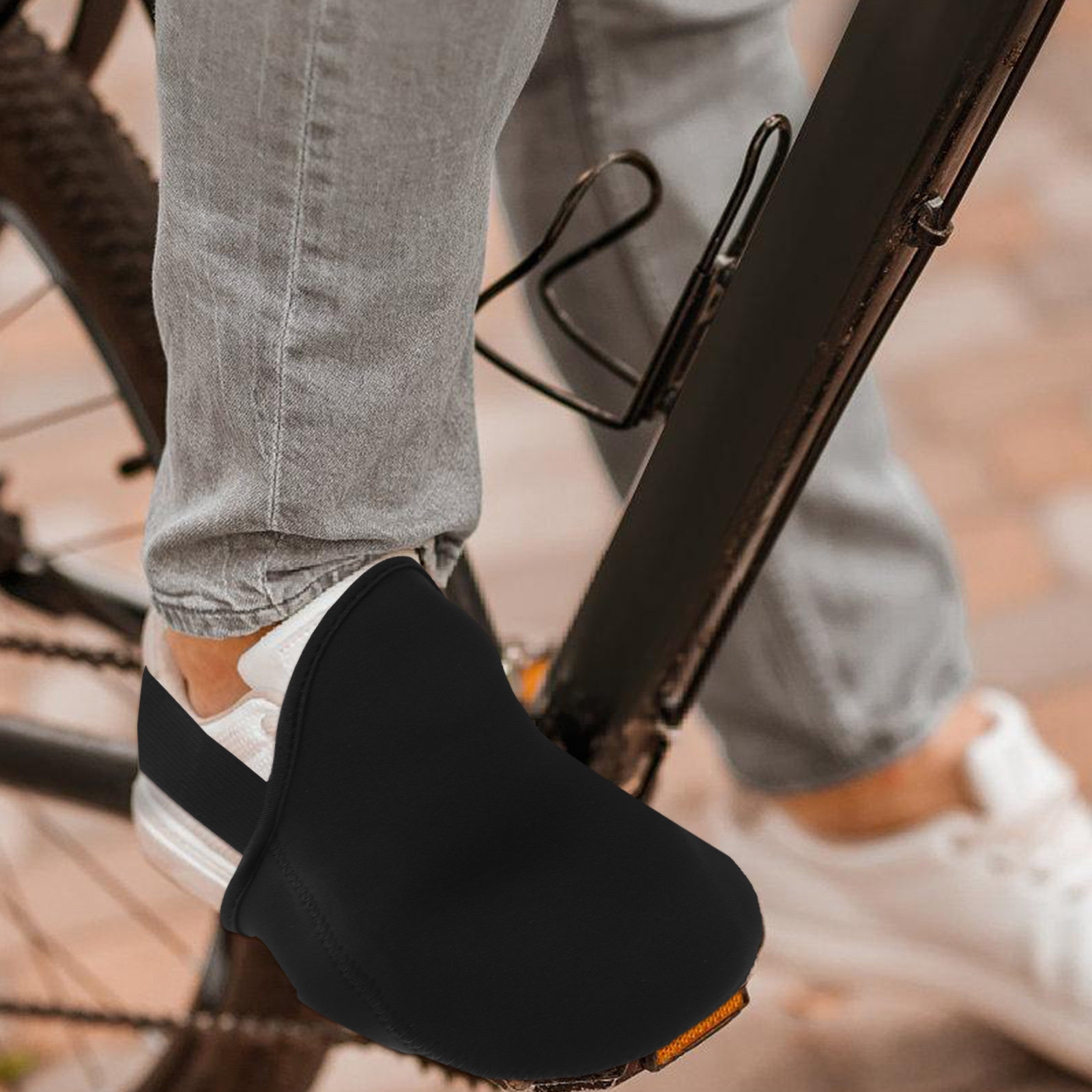 2個入りサイクリングシューズカバー ハーフ丈 防風 保温 つ - Commuting With Road Bike のレビューと価格